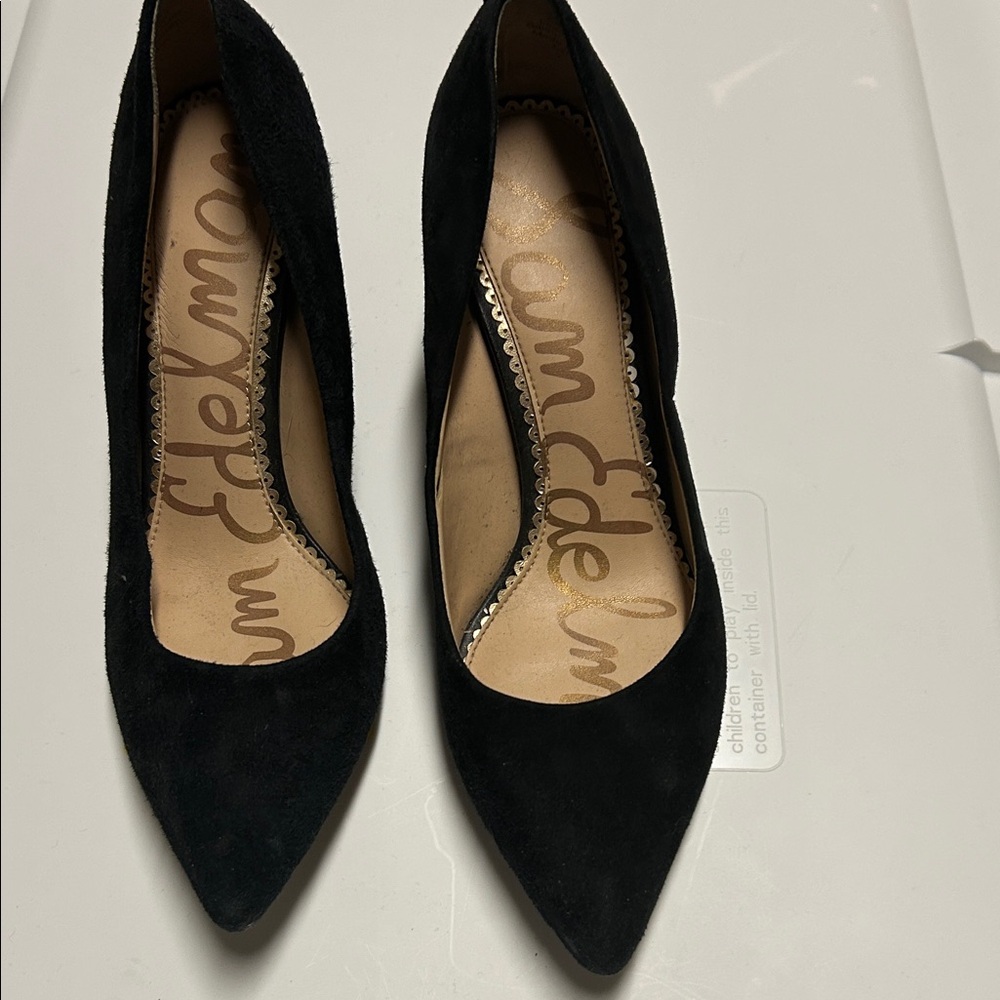 Sam Edelman Black Suede Heels